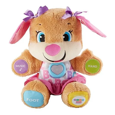Интерактивная развивающая игрушка Fisher-Price Смейся и учись. Сестричка Ученого Щенка с технологией Smart Stages ( FPP81) английские надписи