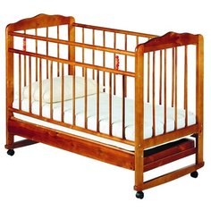 Кроватка ЧП Смирнов Женечка-4 (качалка), на полозьях вишня