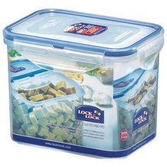 Lock & Lock Classic Контейнер прямоугольный пищевой HPL812 прозрачный/синий