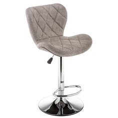 Стул Woodville Porch, металл/искусственная кожа, цвет: light grey wax