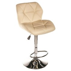 Стул Woodville Trio, металл/искусственная кожа, цвет: бежевый