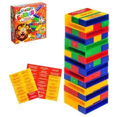 Настольная игра Лас Играс Падающая башня. Улетный День Рождения