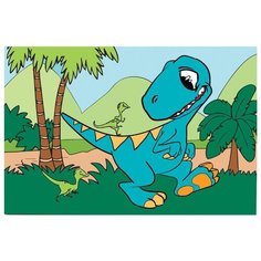 Школа талантов Картина по номерам "Динозавр" 20х30 см (4971855)