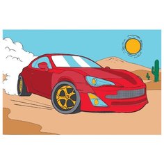 Школа талантов Картина по номерам "Ралли в пустыне" 20х30 см (4971854)