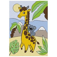 Школа талантов Картина по номерам "Жираф с коалой" 21х15 см (4583513)