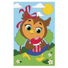 Школа талантов Картина по номерам "Сова с кексом" 20х30 см (4798419)