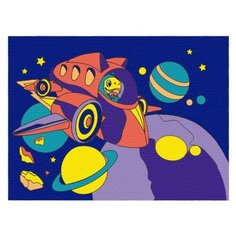 Школа талантов Картина по номерам "Космические приключения" 21х15 см (4798414)