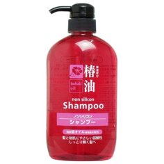 KUMANO шампунь Tsubaki Oil без силикона с лошадиным маслом и маслом камелии для объема и блеска волос 600 мл с дозатором