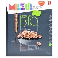 Готовый завтрак MILZU! Хлопья ржаные без сахара, коробка, 300 г