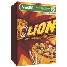 Готовый завтрак Lion карамельно-шоколадный, коробка, 230 г
