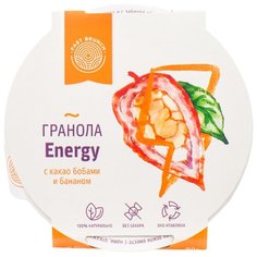 Гранола Fast Brunch Energy с какао бобами и бананом, стакан, 80 г