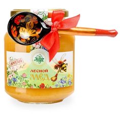 Мед Зеленая гора алтайский лесной с деревянной ложкой