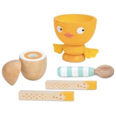 Набор продуктов с посудой Le Toy Van Яйцо на завтрак TV315 желтый