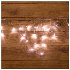 Гирлянда NEON-NIGHT Бахрома, 48 LED, 180х50 см, белый/прозрачный провод