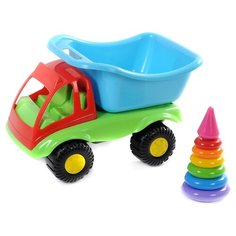 Грузовик Poltoys с пирамидкой (P41051) 45 см