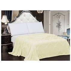 Плед Cleo Парма 180х200 см, светло-желтый