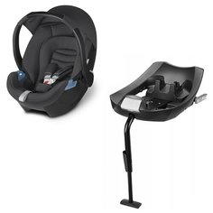 Автокресло-переноска группа 0+ (до 13 кг) CBX by Cybex Aton Basic + (база Isofix), comfy grey