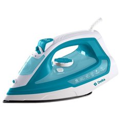 Утюг DELTA DL-865 белый/бирюзовый