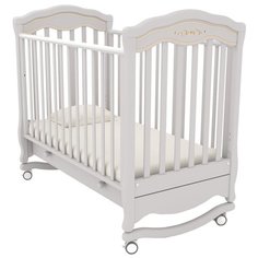 Кроватка Гандылян Шарлотта Люкс (качалка), на полозьях белая ночь