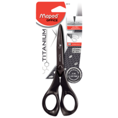 Maped ножницы Titanium 17см симметричные черные