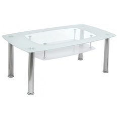 Столик журнальный Woodville Tener, ДхШ: 110 х 60 см, белый