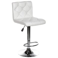 Стул Woodville Sandra, металл/искусственная кожа, цвет: белый