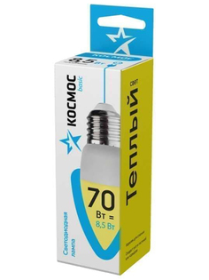 Лампочка Космос E27 CN 8.5W 220V 3000K LkecLED8.5wCNE2730 Kosmos