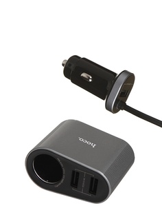 Зарядное устройство Hoco Z35A Companheiro 1xUSB Cigarette Lighter Socket + 2xUSB Silver