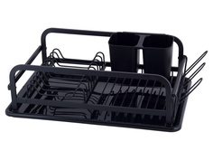 Сушилка для посуды Kamille 41x28x13.5cm Black 0752