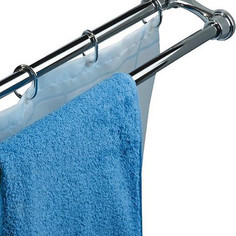 Карниз Bath Plus KSS-DBL-02 двойной 120-220cm Chrome