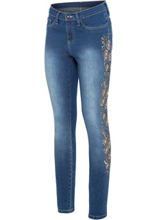 Джинсы Skinny с вышивкой Bonprix