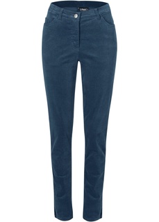 Брюки стрейч из вельвета, Slim fit Bonprix