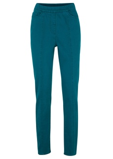 Брюки стрейч с рельефными швами на удобном поясе Bonprix