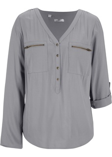 Блуза-рубашка с длинными рукавами Bonprix