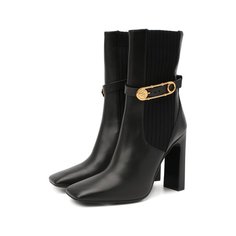 Кожаные ботильоны Versace