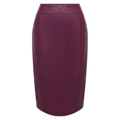 Кожаная юбка Saint Laurent