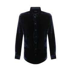 Рубашка из вискозы и шелка Giorgio Armani
