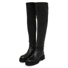 Кожаные ботфорты Ann Demeulemeester