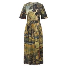 Хлопковое платье Oscar de la Renta