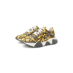 Кожаные кроссовки Versace