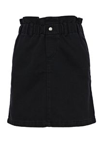 Короткая джинсовая юбка черного цвета Noisy May