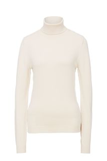 Водолазка из вискозы молочного цвета Vero Moda