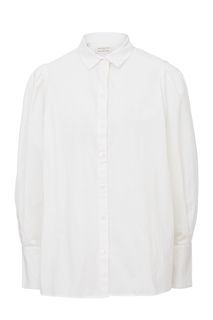 Белая рубашка из хлопка свободного кроя Selected