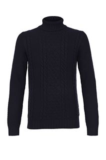 Синий джемпер с высоким воротом Jack & Jones