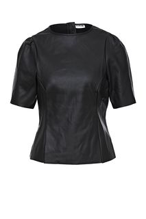 Черная блуза с короткими рукавами Noisy May