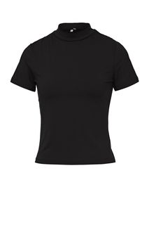 Черная футболка с высоким воротом Befree