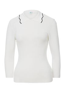 Белый джемпер с отложным воротничком Befree