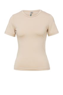 Футболка бежевого цвета с короткими рукавами Befree