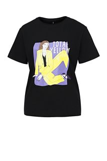 Хлопковая футболка с круглым вырезом Befree