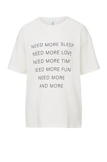 Хлопковая футболка с короткими рукавами Befree